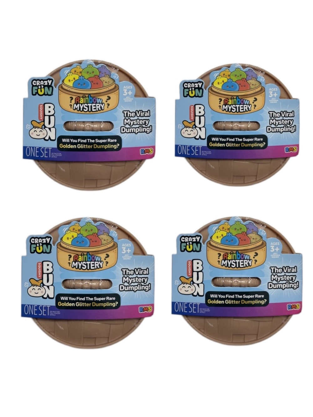 Super Rare! Rainbow Mystery Dumpling Squishy Bun Set